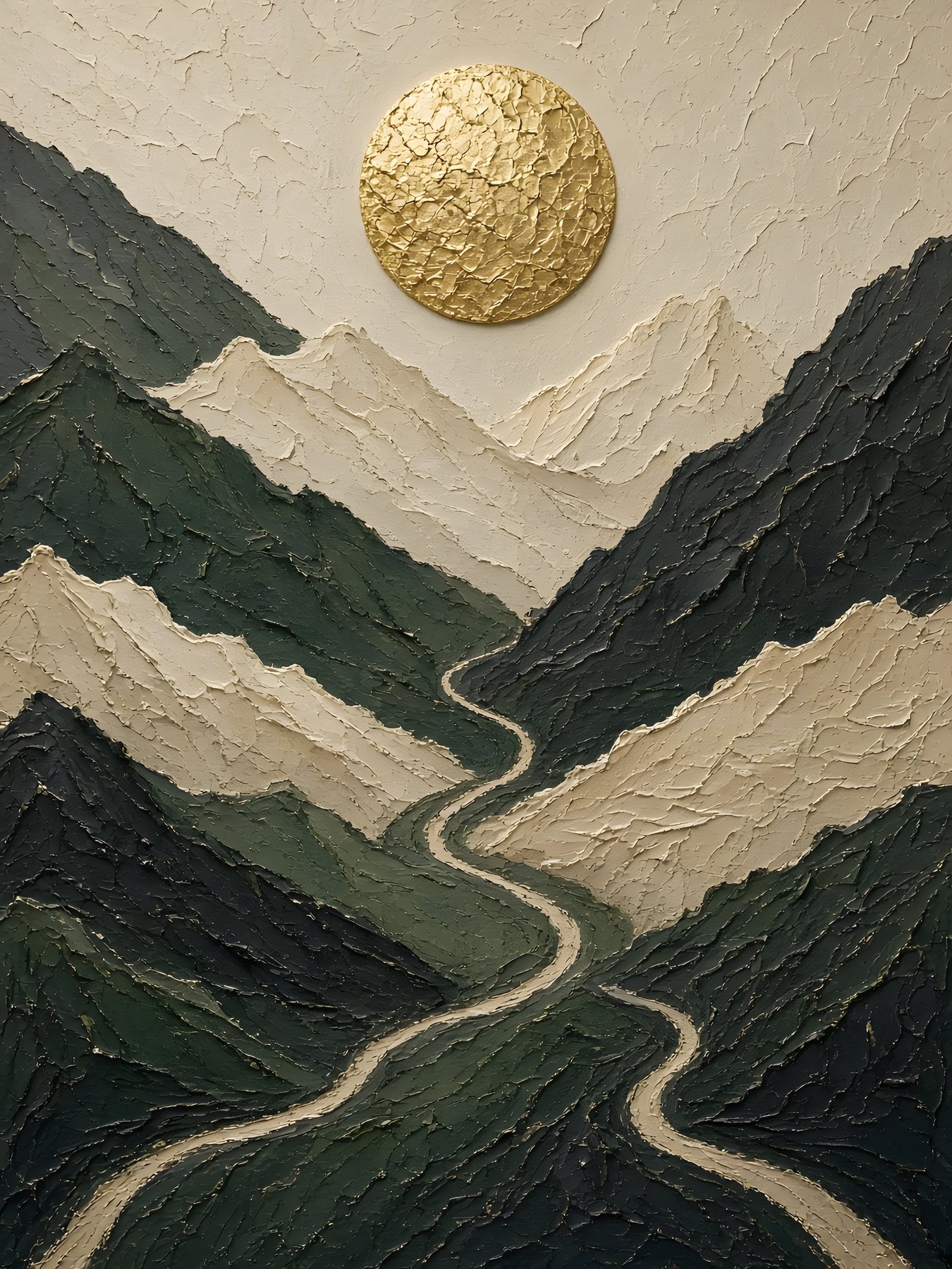 Where Our Paths Meet, Clay & Gold fine art print