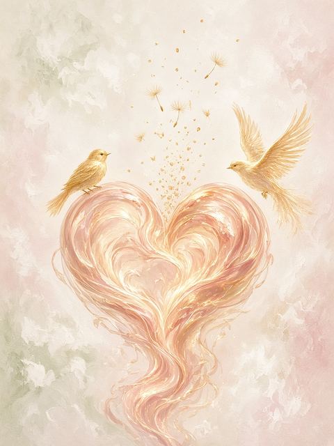 Rose Gold Heart
