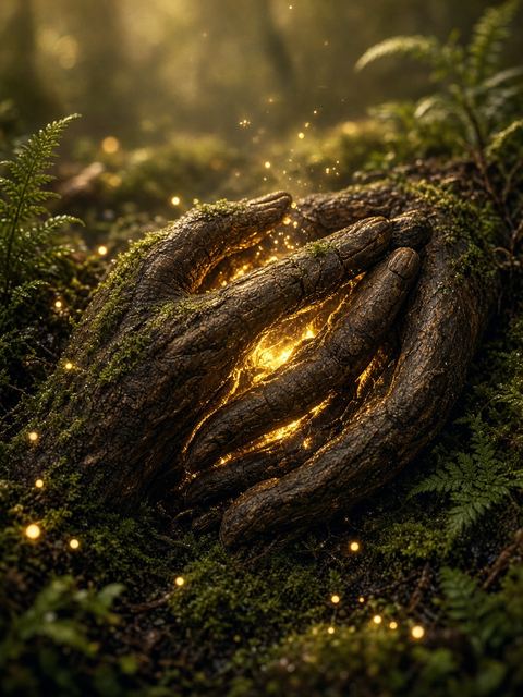 Roots Holding Hands