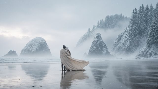 Snow on the Shore