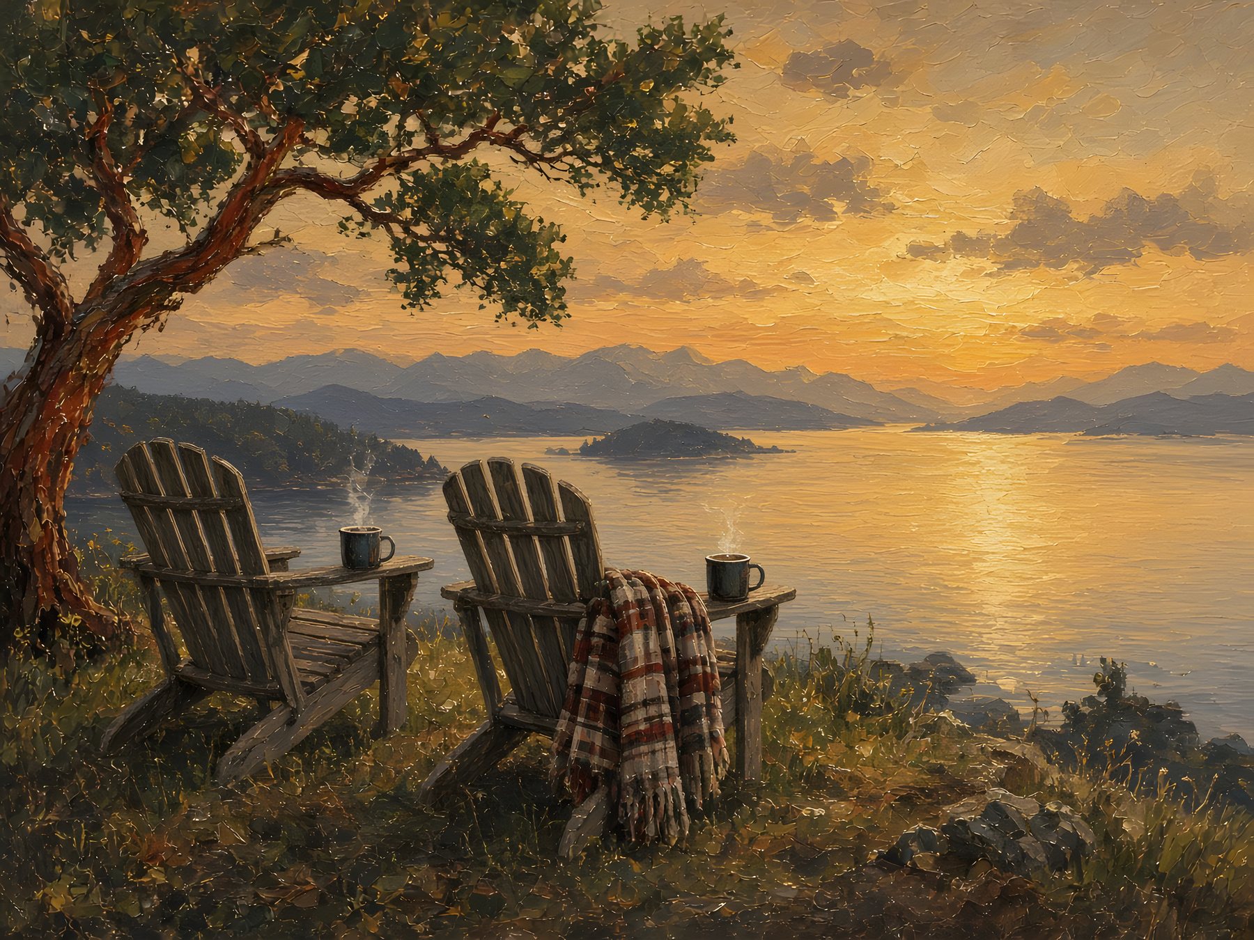 Two Chairs, One View, Moments We Keep fine art print