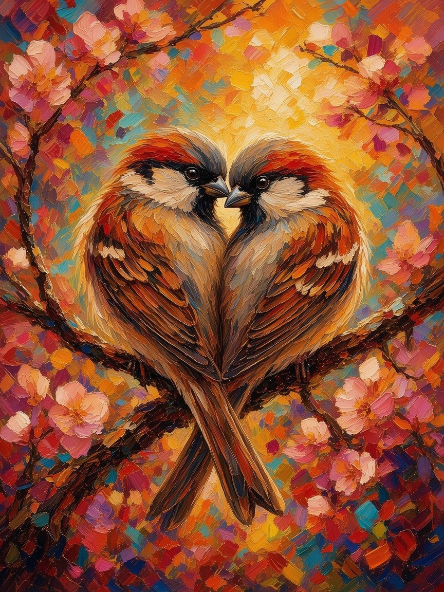 Sparrow Blossoms