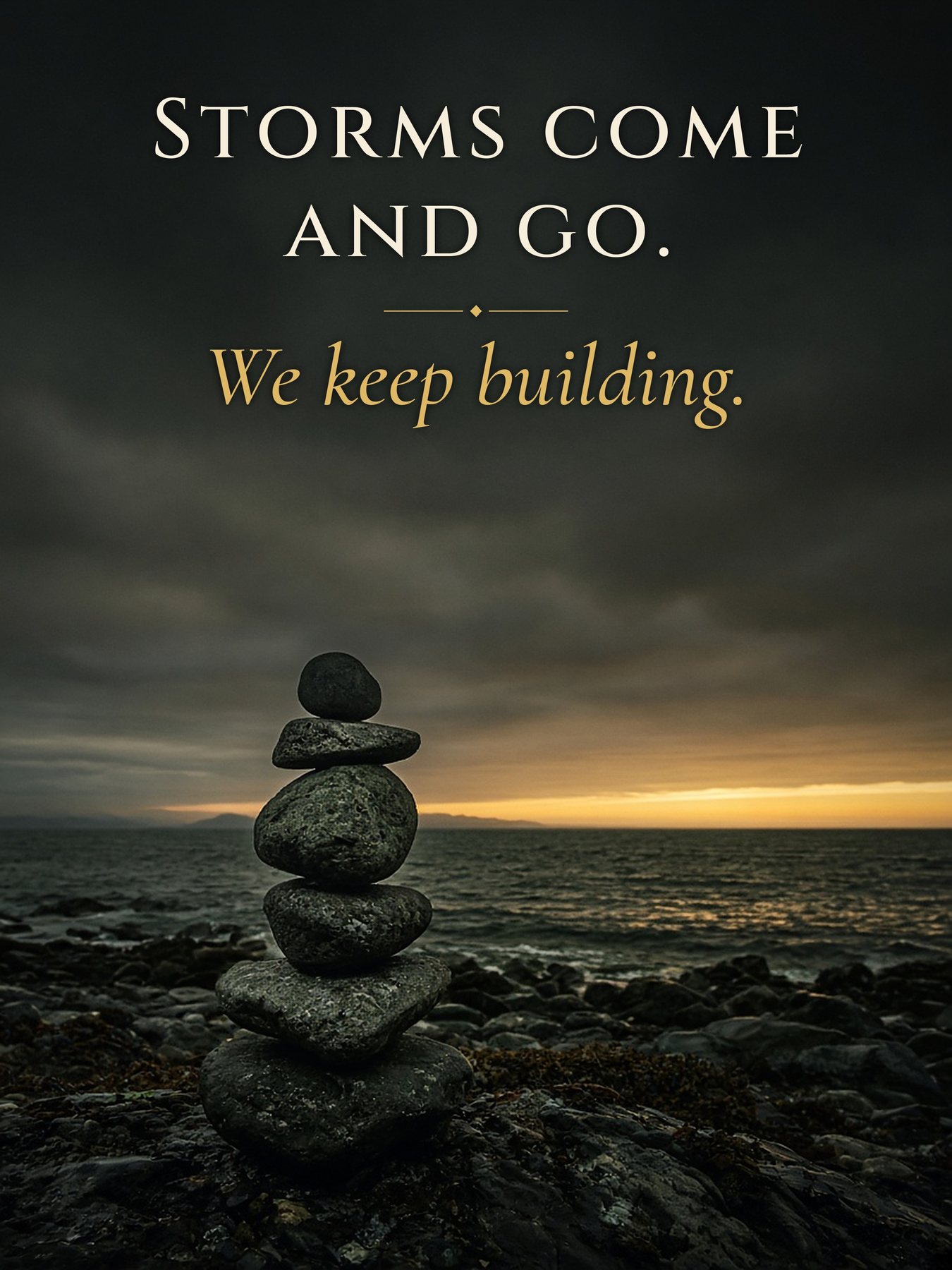 We Keep Building, Words to Work By fine art print