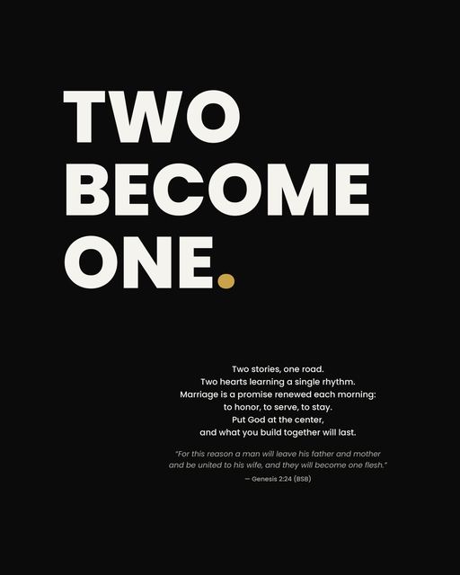 Two Become One.